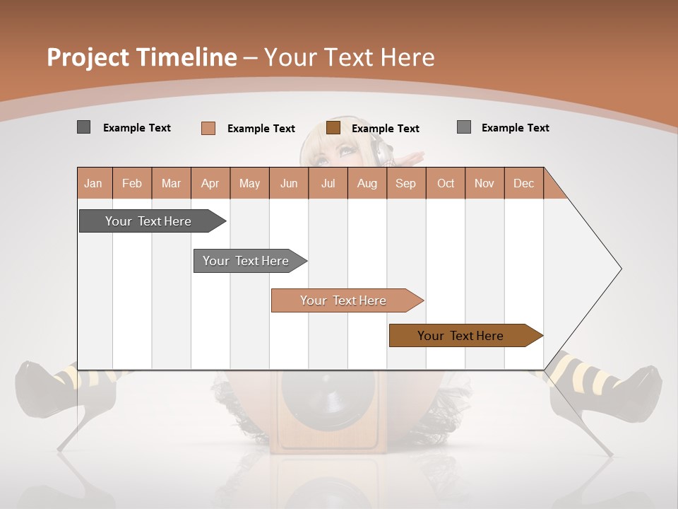 Blonde Fun Level PowerPoint Template