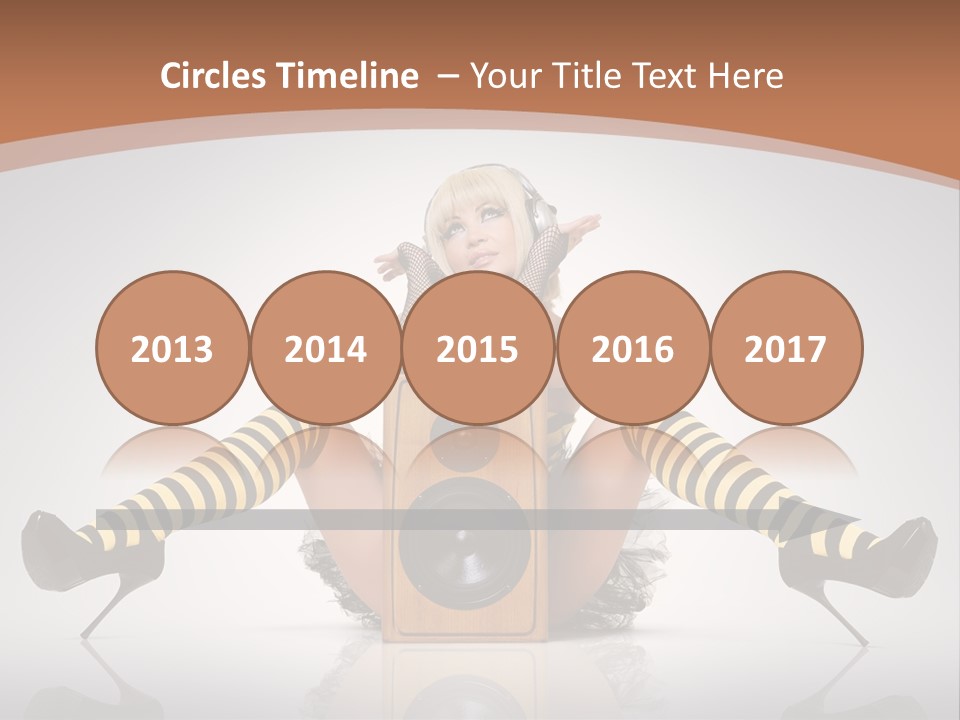 Blonde Fun Level PowerPoint Template