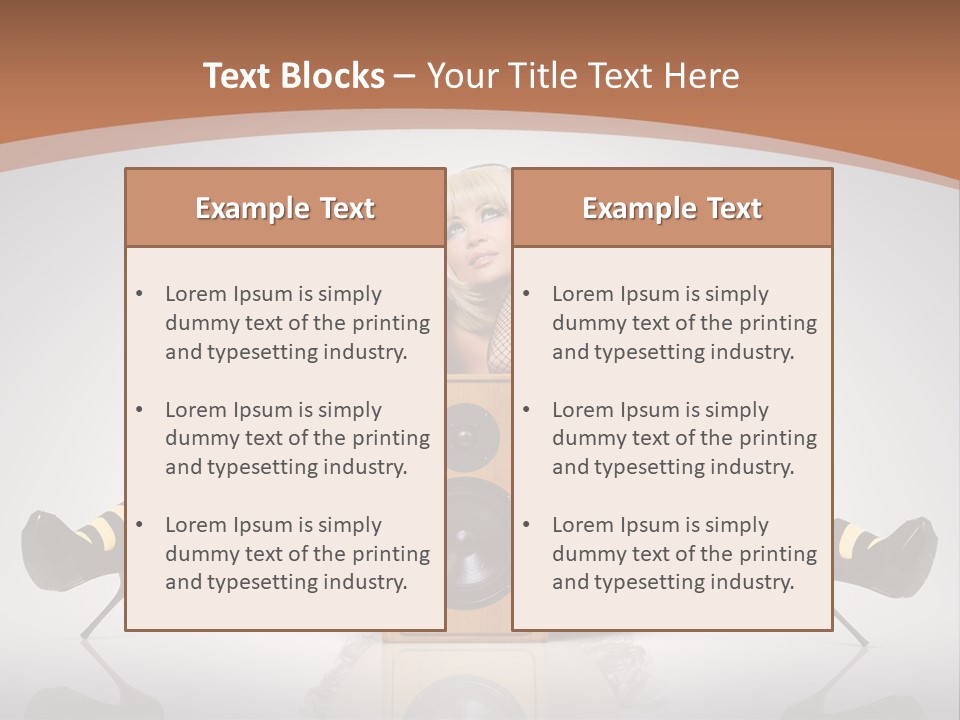 Blonde Fun Level PowerPoint Template