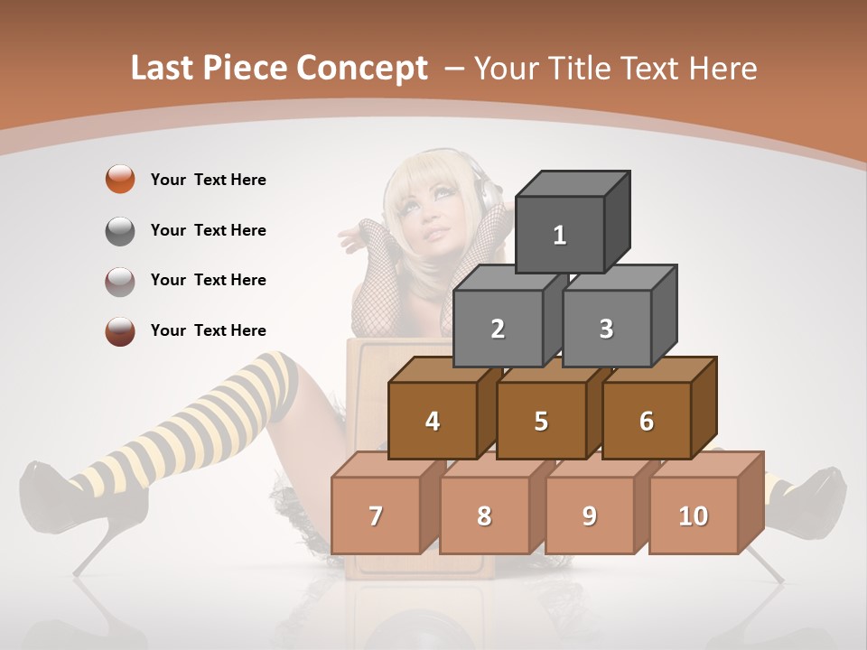 Blonde Fun Level PowerPoint Template