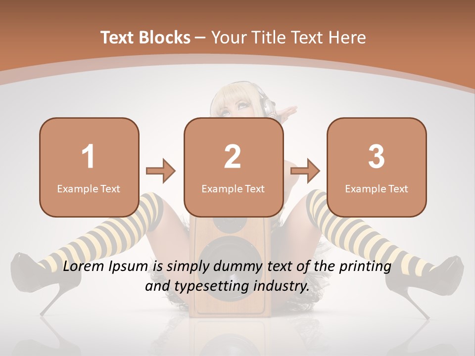 Blonde Fun Level PowerPoint Template