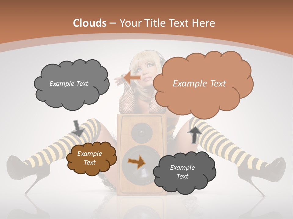 Blonde Fun Level PowerPoint Template