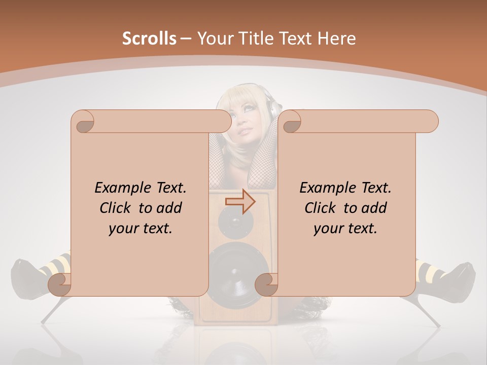 Blonde Fun Level PowerPoint Template
