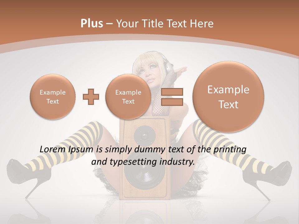 Blonde Fun Level PowerPoint Template