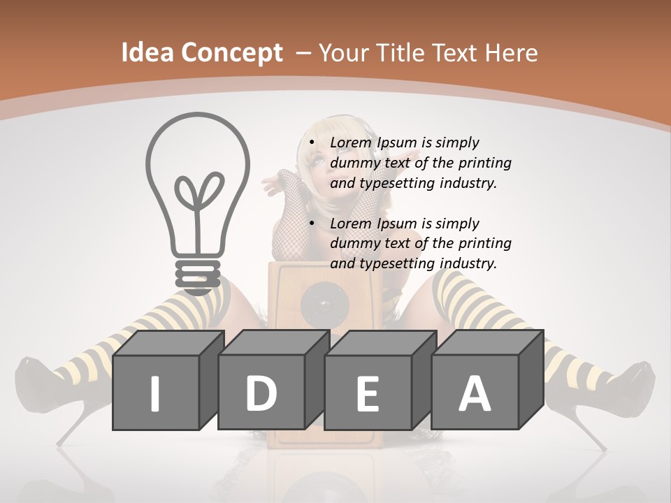 Blonde Fun Level PowerPoint Template