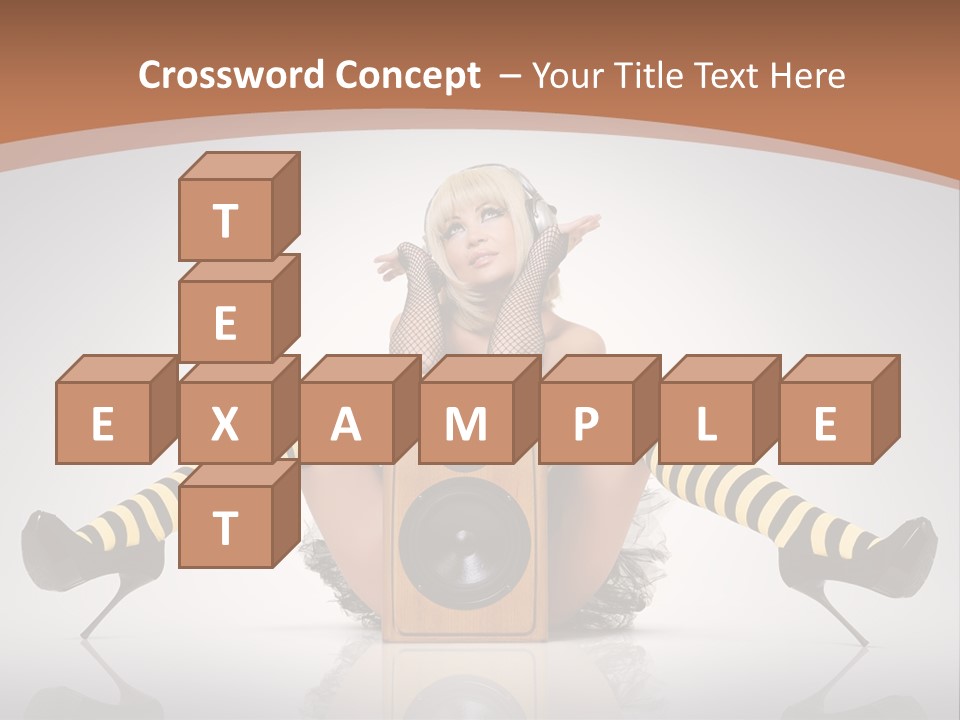 Blonde Fun Level PowerPoint Template