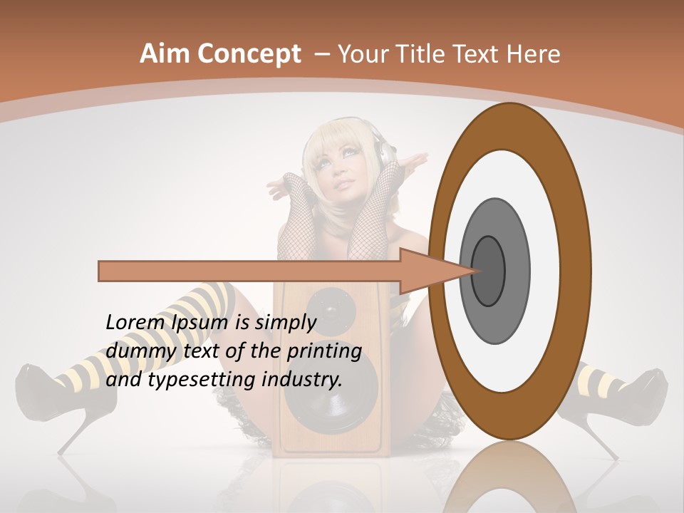Blonde Fun Level PowerPoint Template