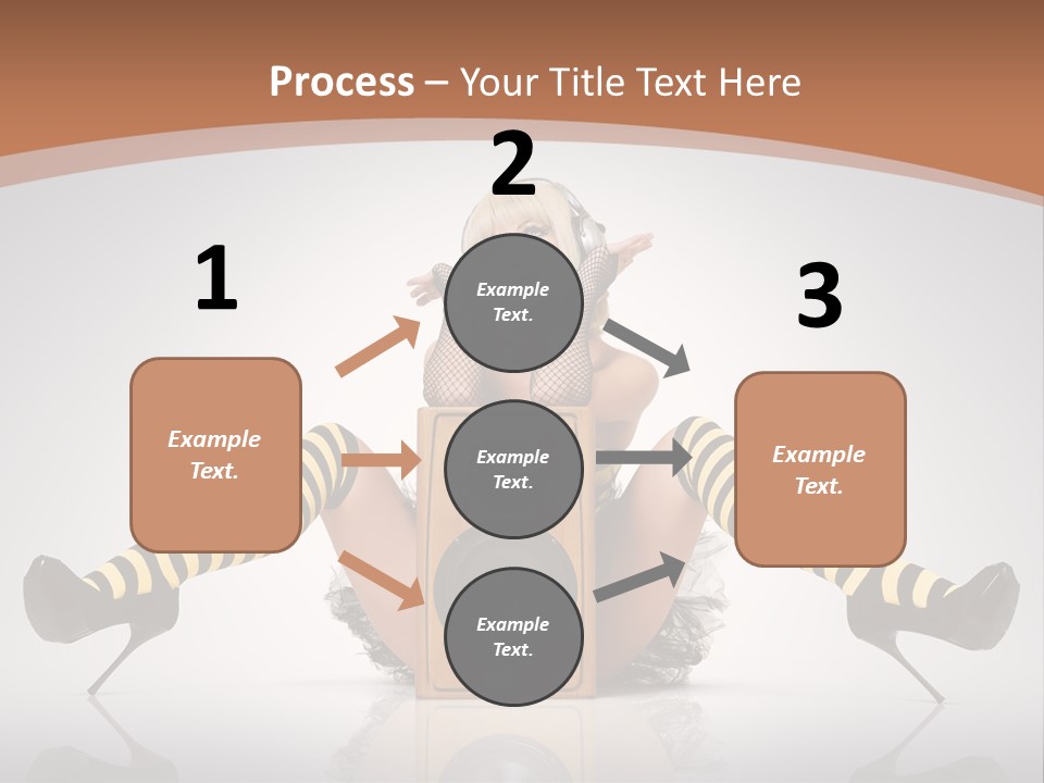 Blonde Fun Level PowerPoint Template