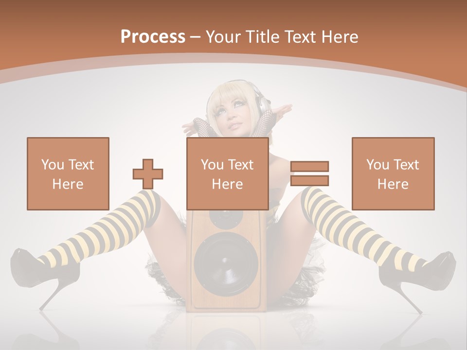 Blonde Fun Level PowerPoint Template