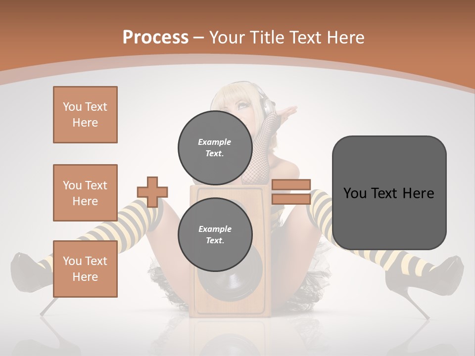 Blonde Fun Level PowerPoint Template