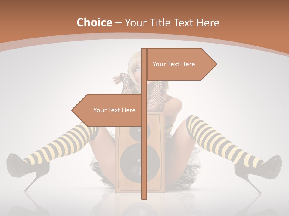 Blonde Fun Level PowerPoint Template