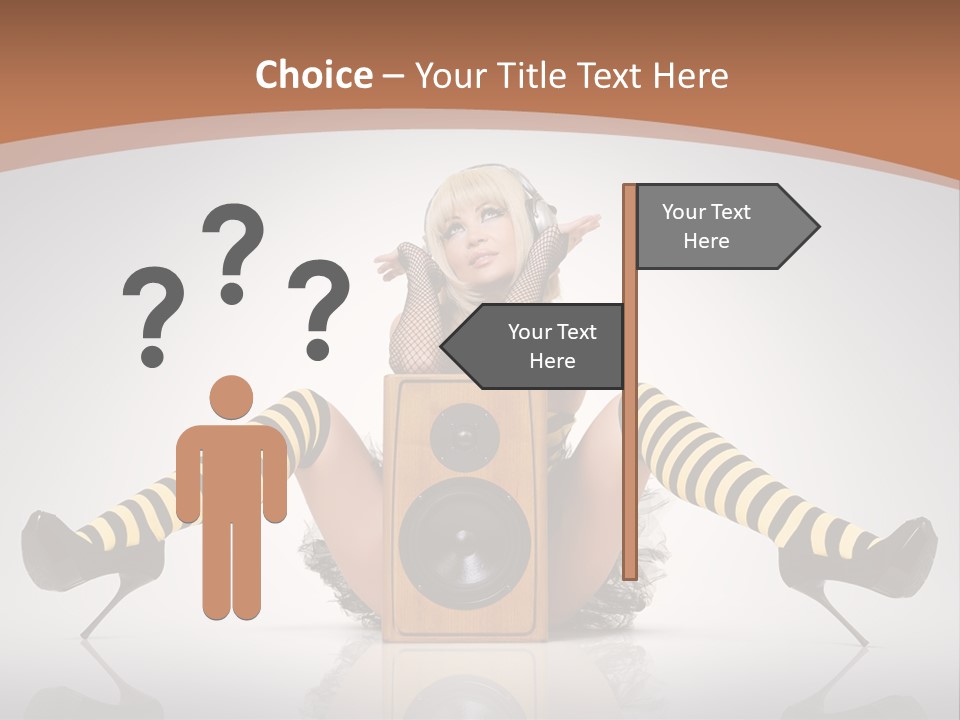 Blonde Fun Level PowerPoint Template