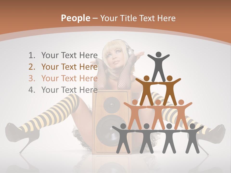 Blonde Fun Level PowerPoint Template