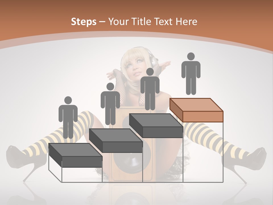 Blonde Fun Level PowerPoint Template