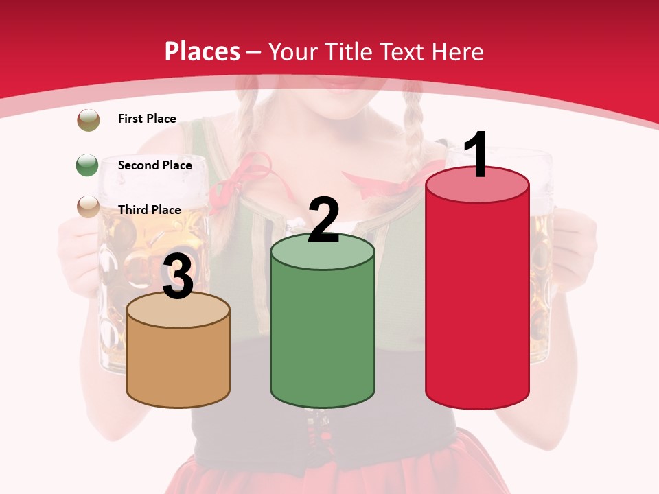 Alcohol Girl Holiday PowerPoint Template