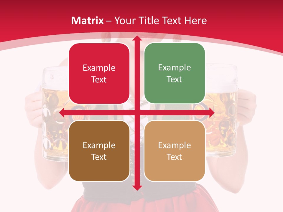 Alcohol Girl Holiday PowerPoint Template