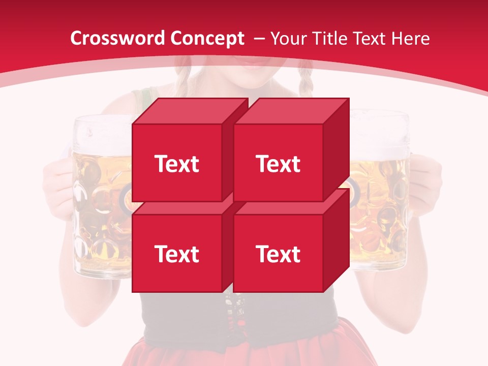 Alcohol Girl Holiday PowerPoint Template