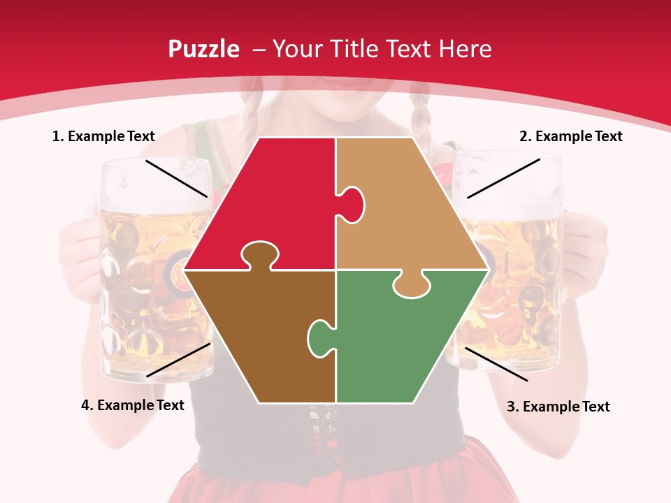 Alcohol Girl Holiday PowerPoint Template