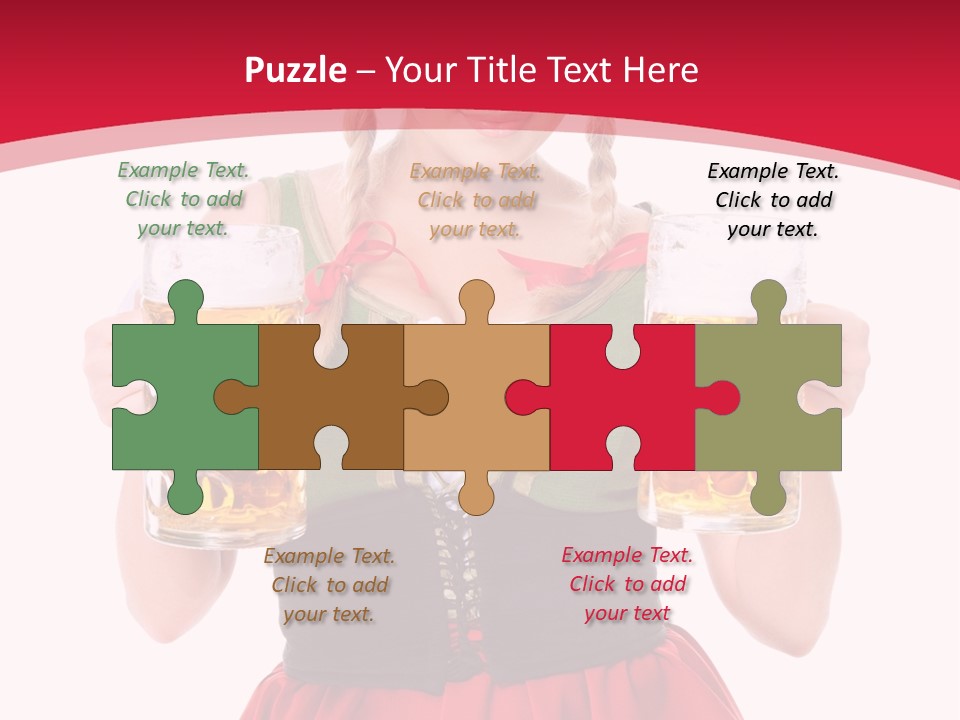 Alcohol Girl Holiday PowerPoint Template