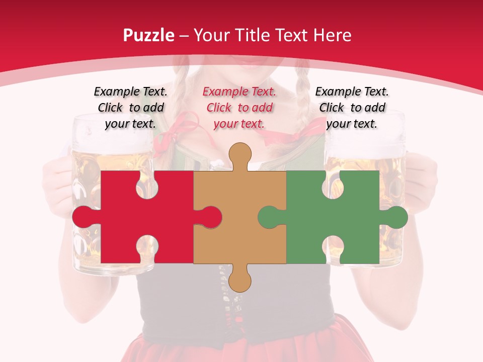 Alcohol Girl Holiday PowerPoint Template