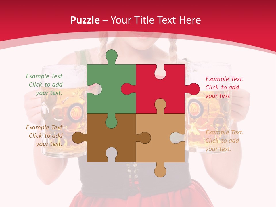 Alcohol Girl Holiday PowerPoint Template