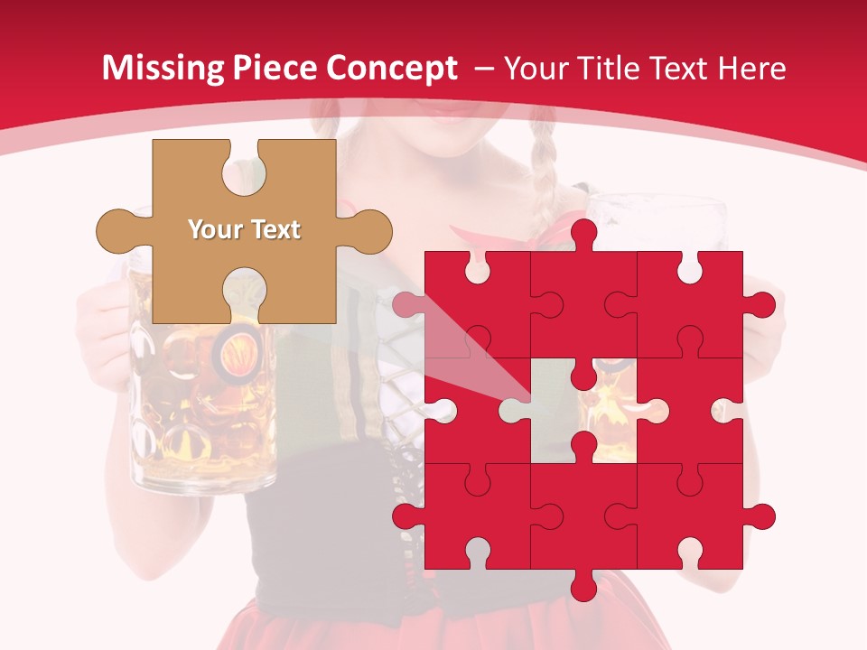 Alcohol Girl Holiday PowerPoint Template