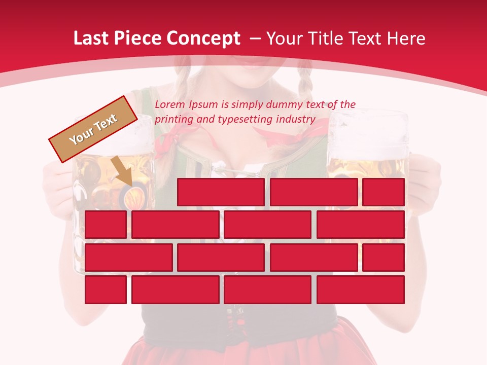 Alcohol Girl Holiday PowerPoint Template