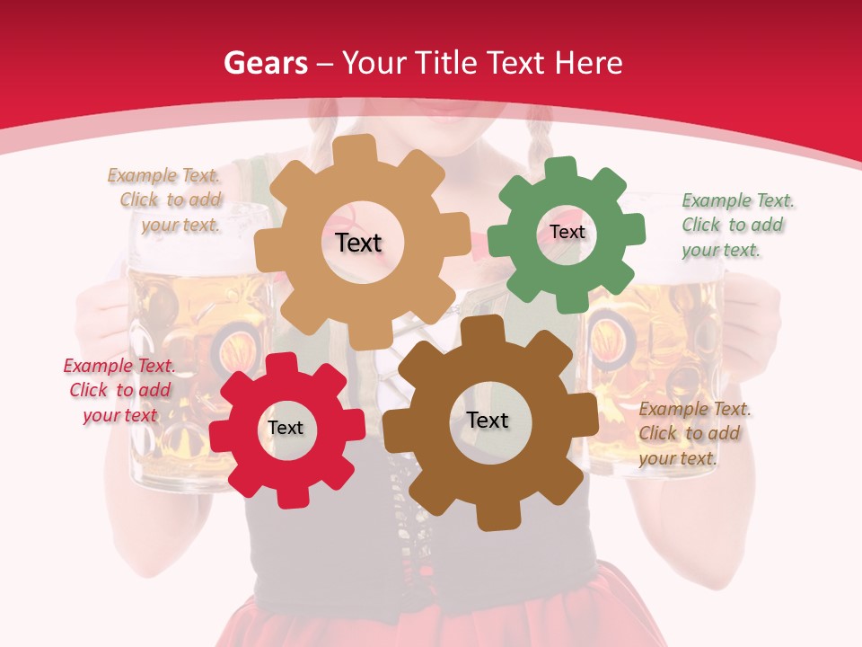 Alcohol Girl Holiday PowerPoint Template