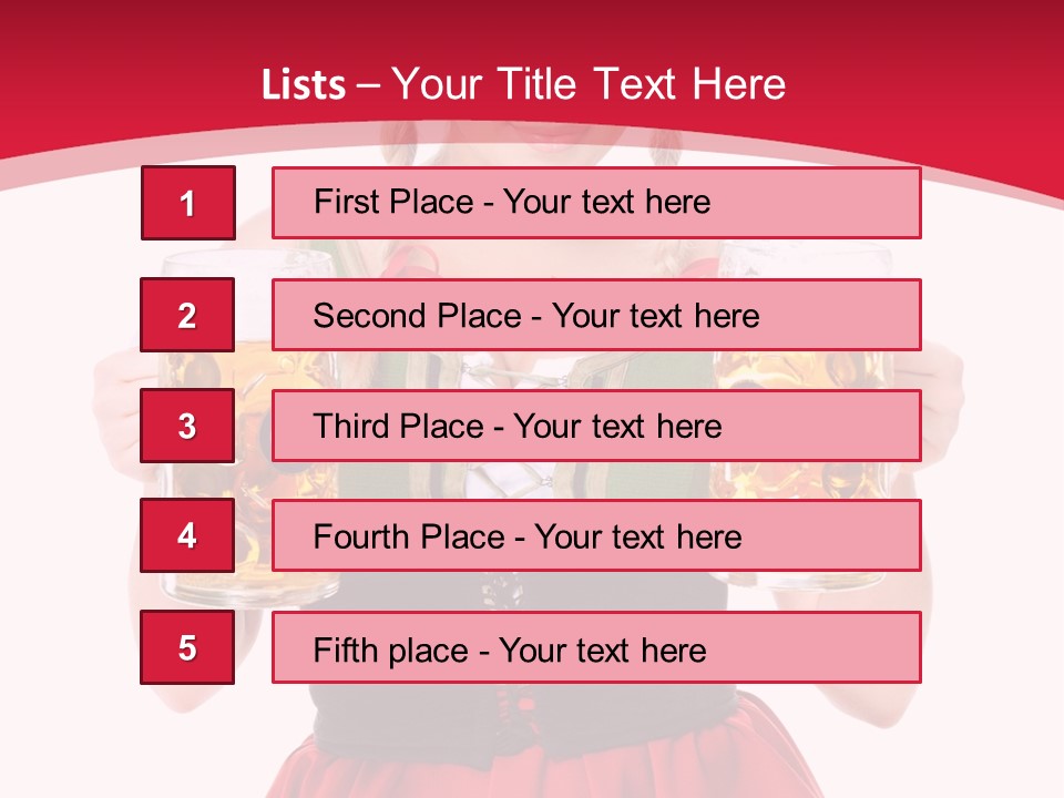 Alcohol Girl Holiday PowerPoint Template