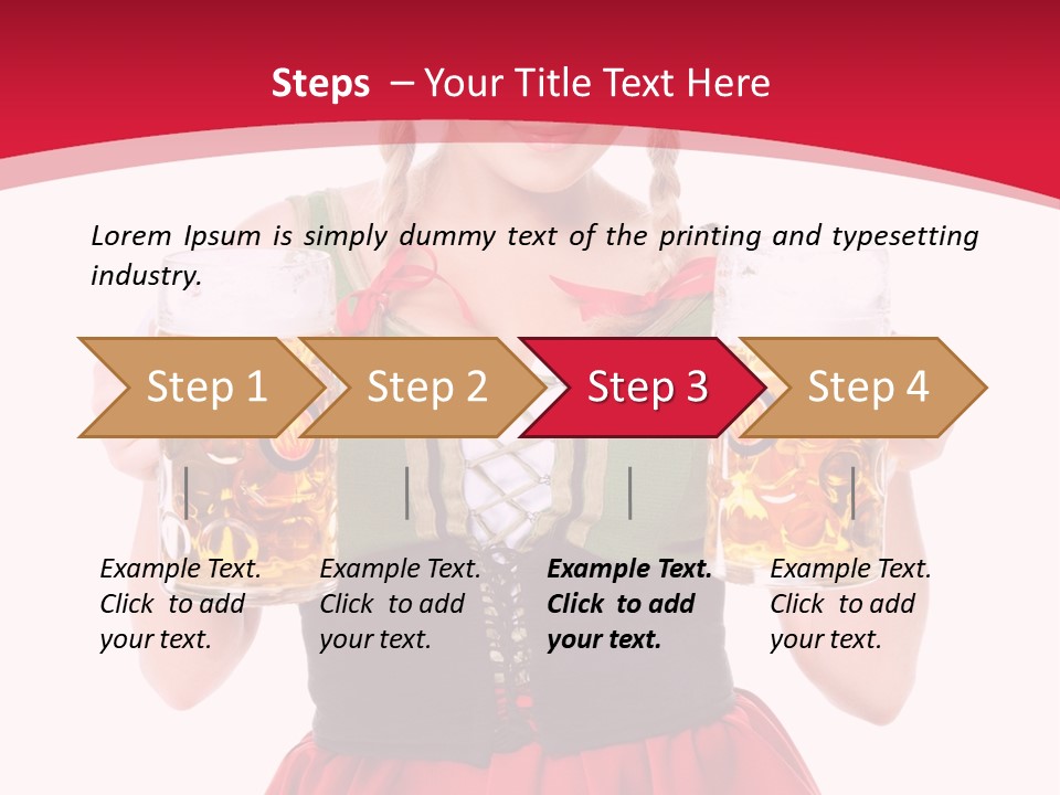 Alcohol Girl Holiday PowerPoint Template