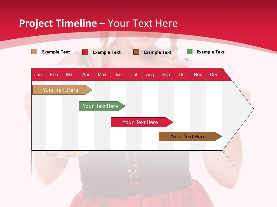 Alcohol Girl Holiday PowerPoint Template