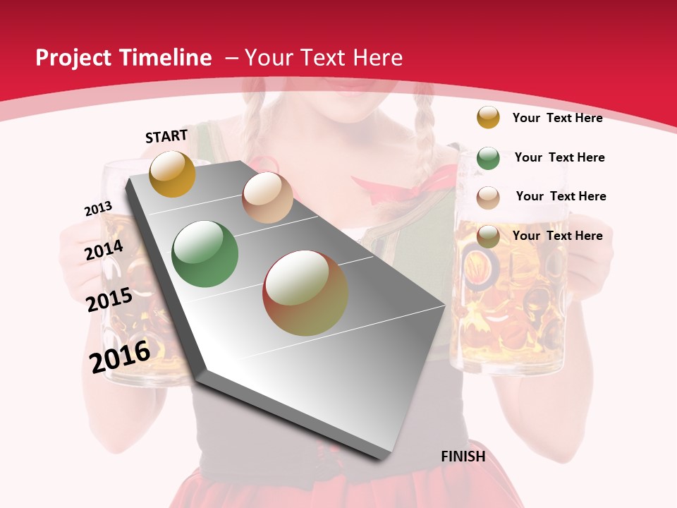 Alcohol Girl Holiday PowerPoint Template