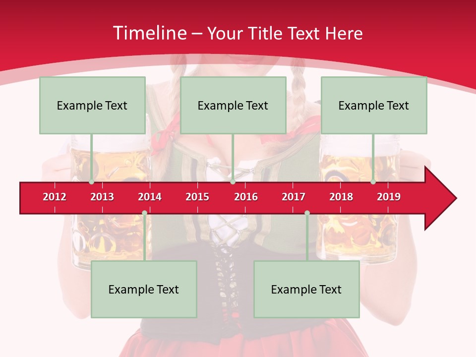 Alcohol Girl Holiday PowerPoint Template