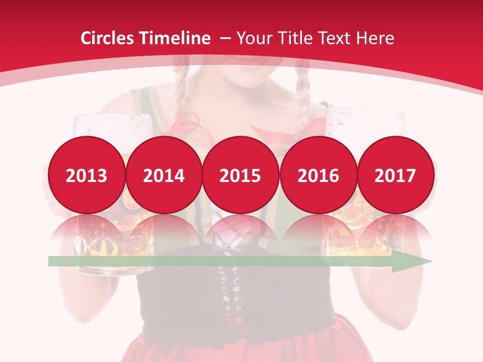 Alcohol Girl Holiday PowerPoint Template