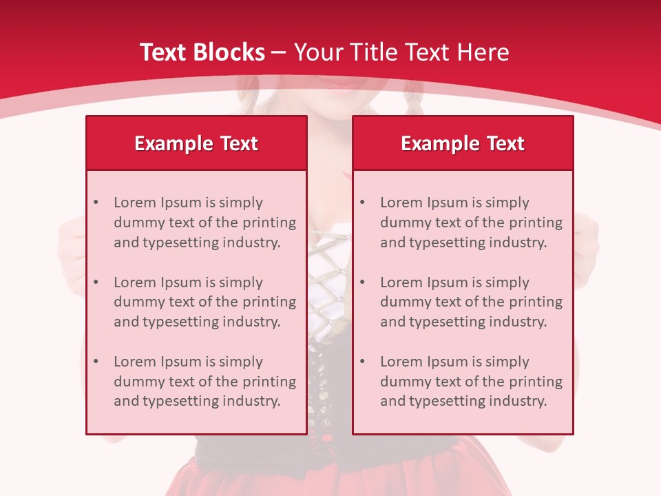 Alcohol Girl Holiday PowerPoint Template