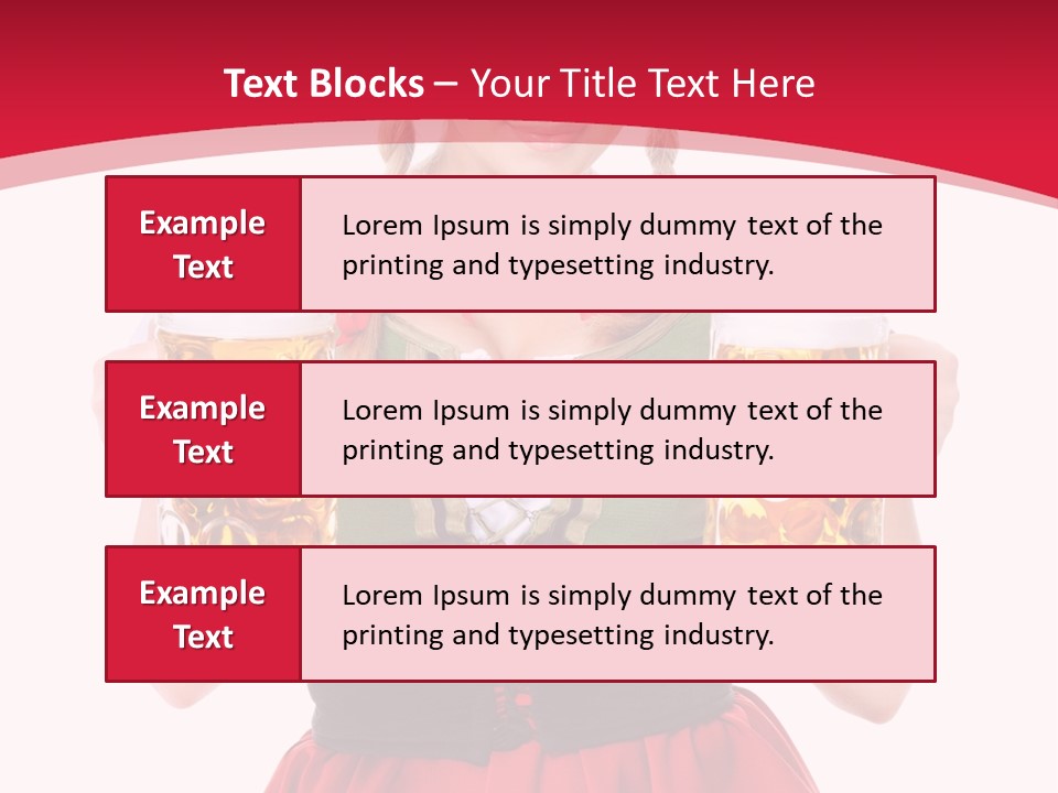 Alcohol Girl Holiday PowerPoint Template