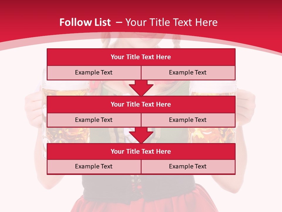 Alcohol Girl Holiday PowerPoint Template