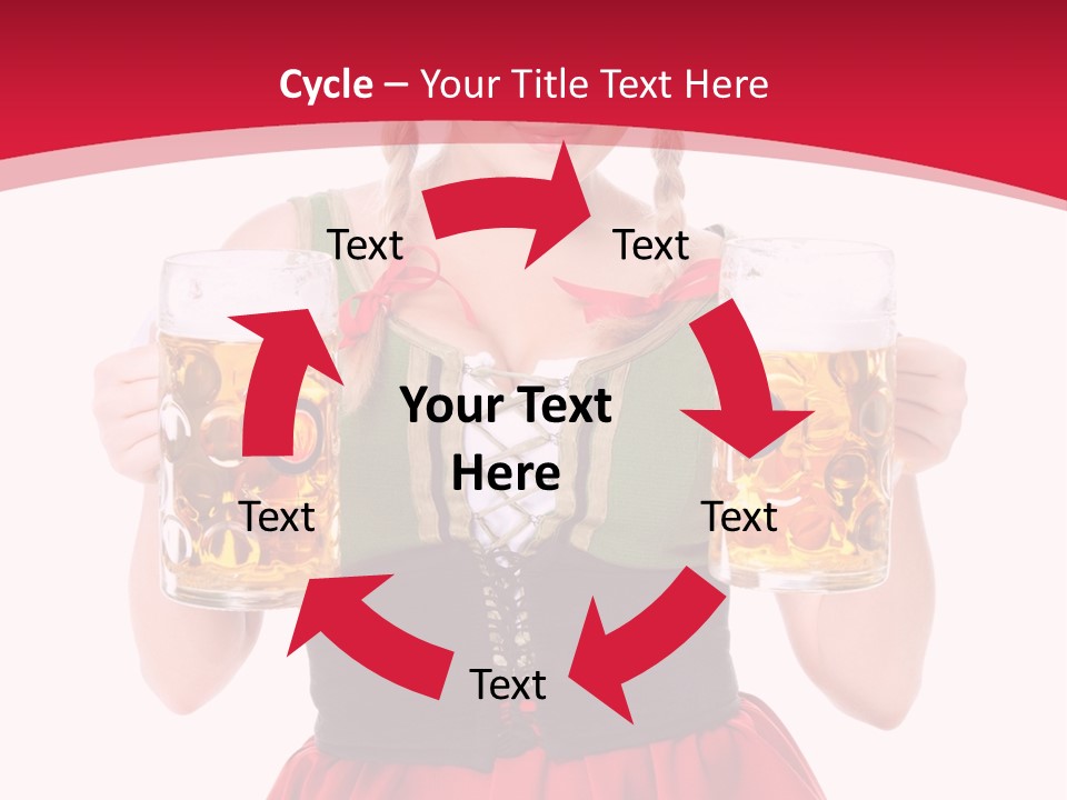 Alcohol Girl Holiday PowerPoint Template