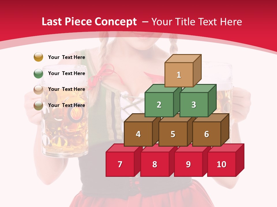 Alcohol Girl Holiday PowerPoint Template