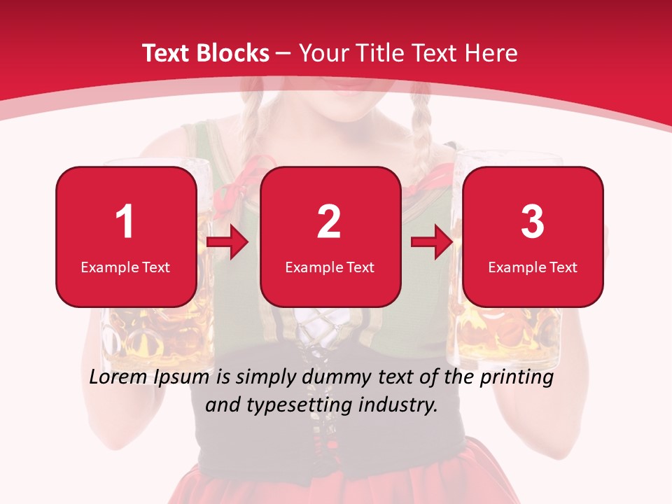 Alcohol Girl Holiday PowerPoint Template