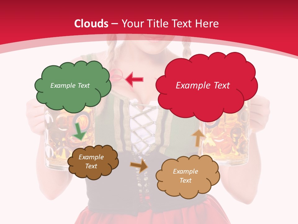 Alcohol Girl Holiday PowerPoint Template