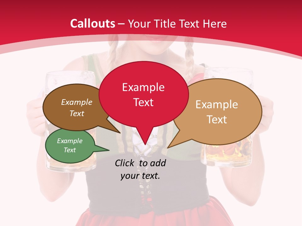 Alcohol Girl Holiday PowerPoint Template