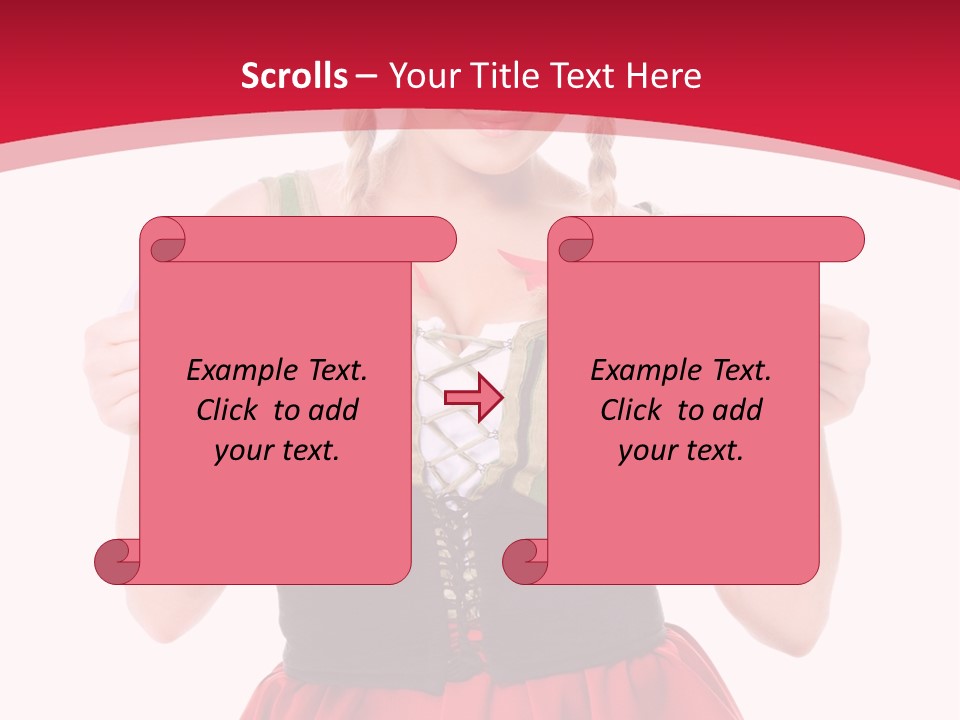 Alcohol Girl Holiday PowerPoint Template