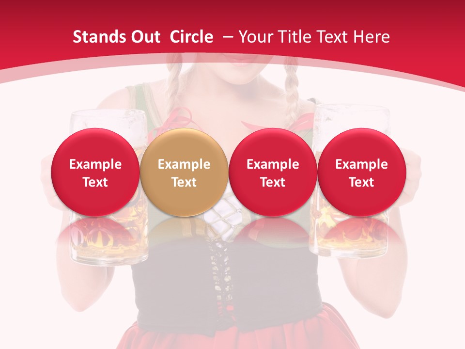 Alcohol Girl Holiday PowerPoint Template