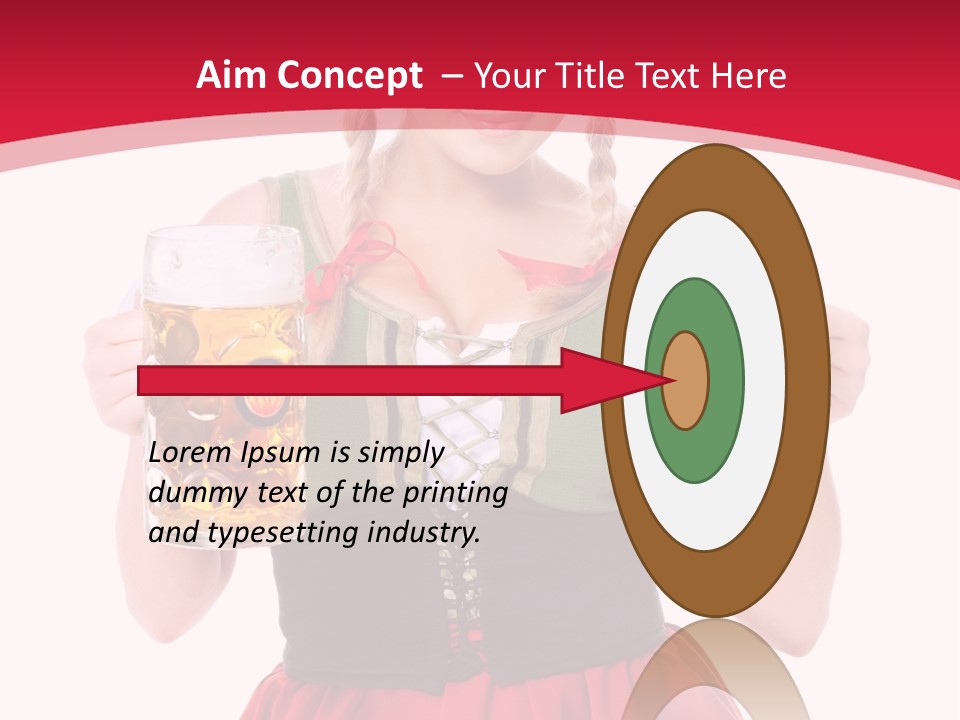 Alcohol Girl Holiday PowerPoint Template