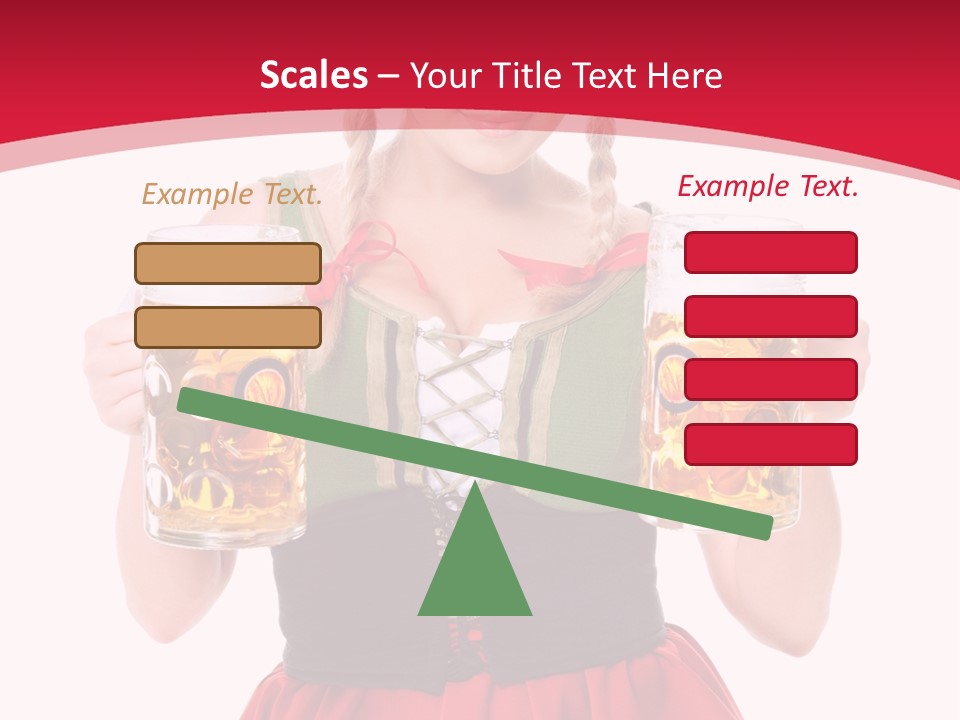 Alcohol Girl Holiday PowerPoint Template