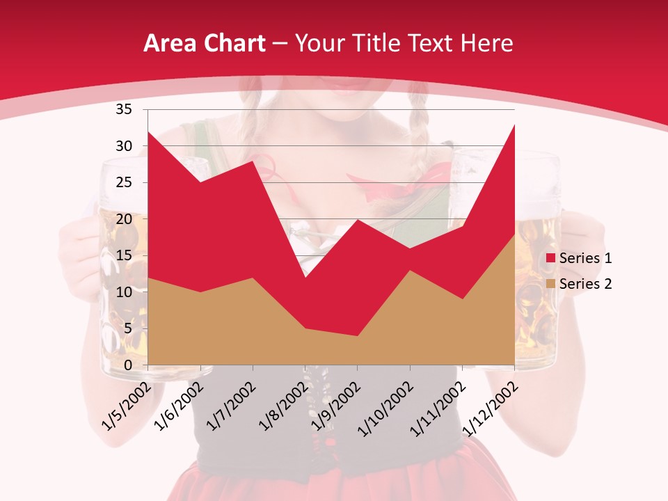 Alcohol Girl Holiday PowerPoint Template