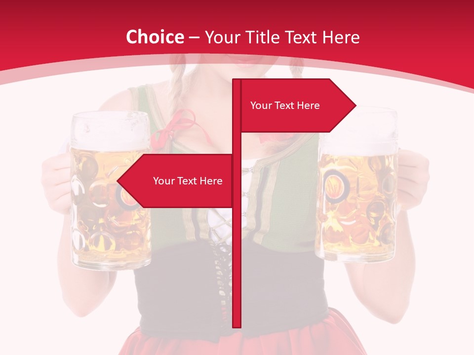 Alcohol Girl Holiday PowerPoint Template