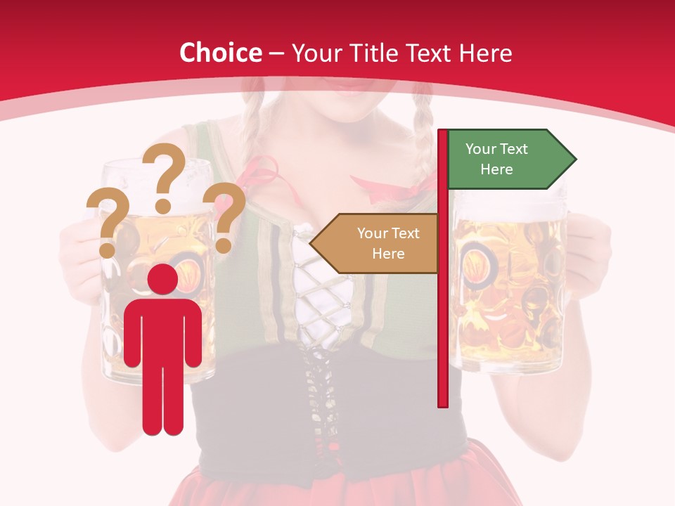 Alcohol Girl Holiday PowerPoint Template