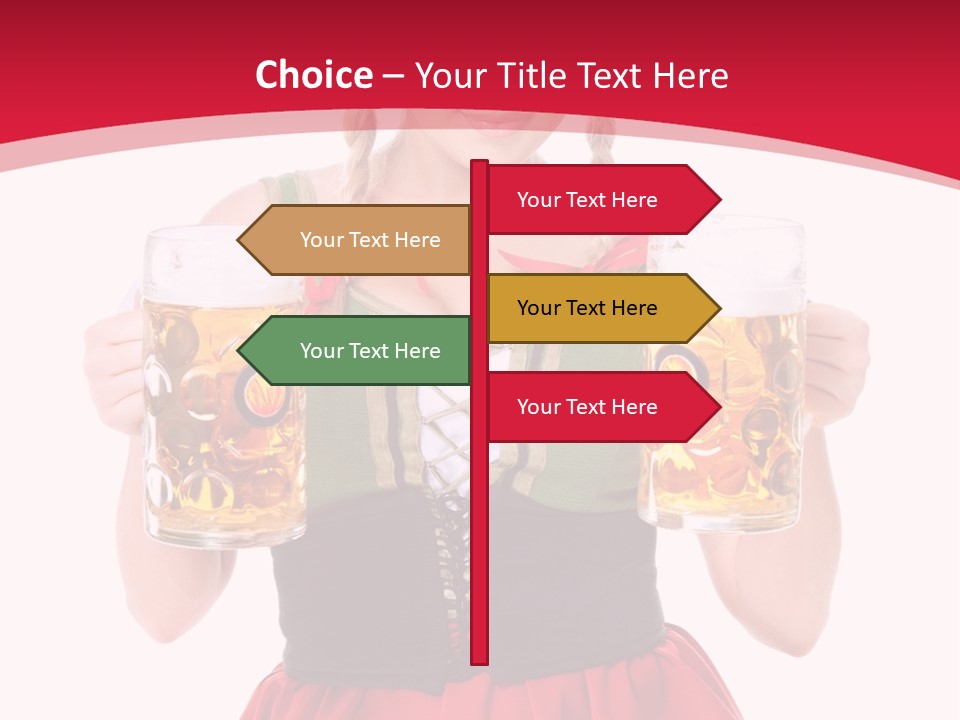 Alcohol Girl Holiday PowerPoint Template